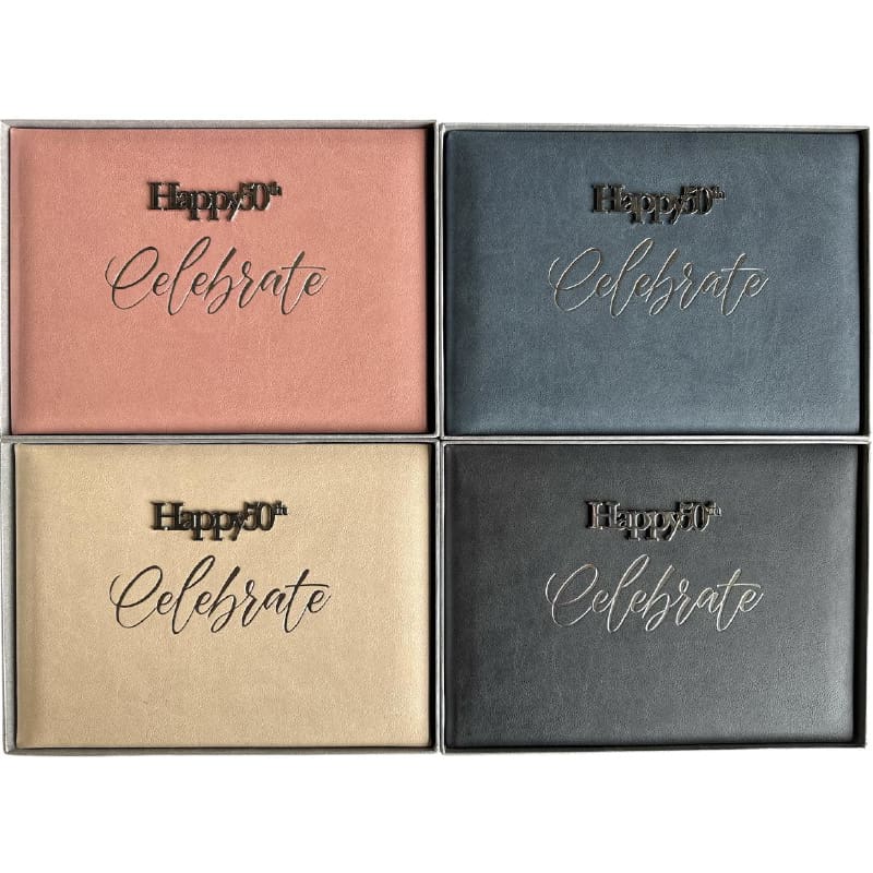 Guest Book 50th Metal Embellishment Asst