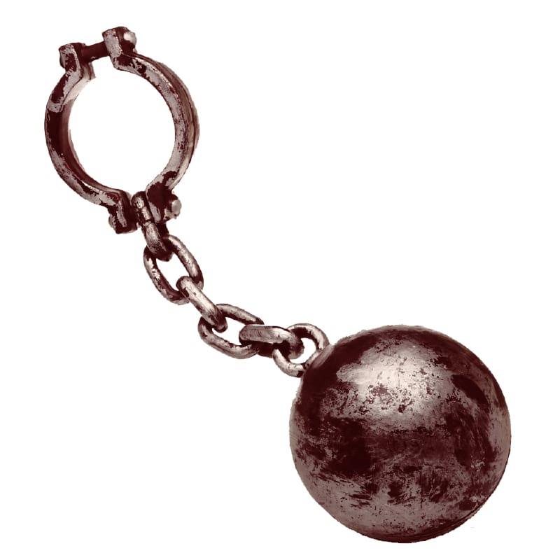 Ball and Chain Small Plastic