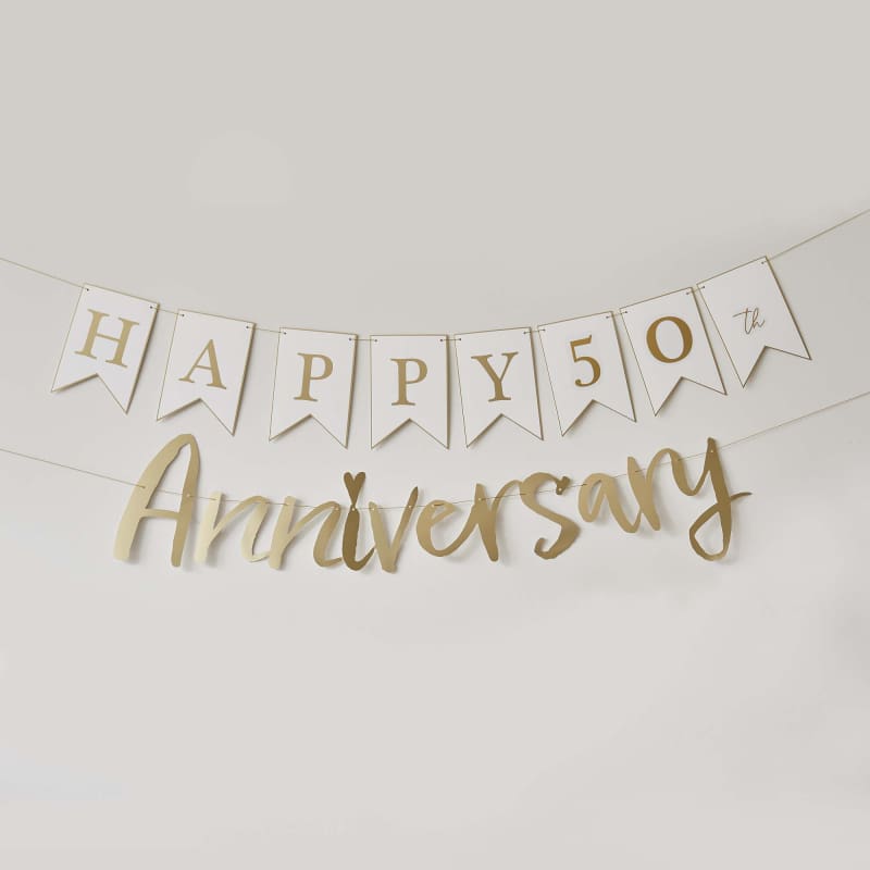 Banner Anniversary Gold Custom 2.2m