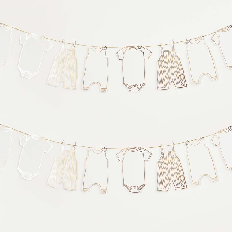 Banner Baby Shower Gold Babygrow 2.5m