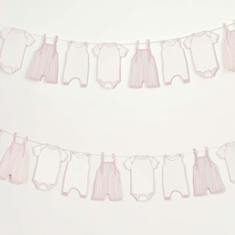 Banner Baby Shower Pink Babygrow 2.5m