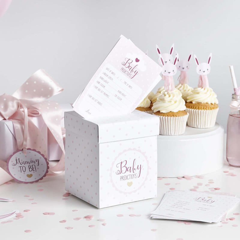 Baby Prediction Cards and Box Set Pink