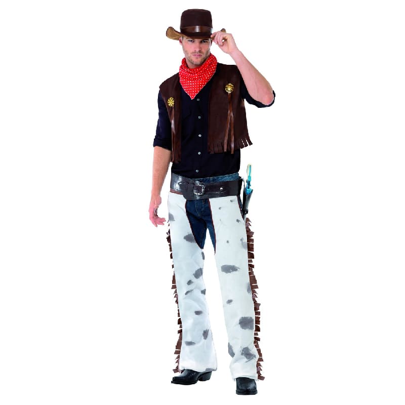 Costume Adult Cowboy White Chaps M