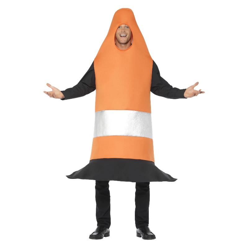 Costume Adult Traffic Cone Orange