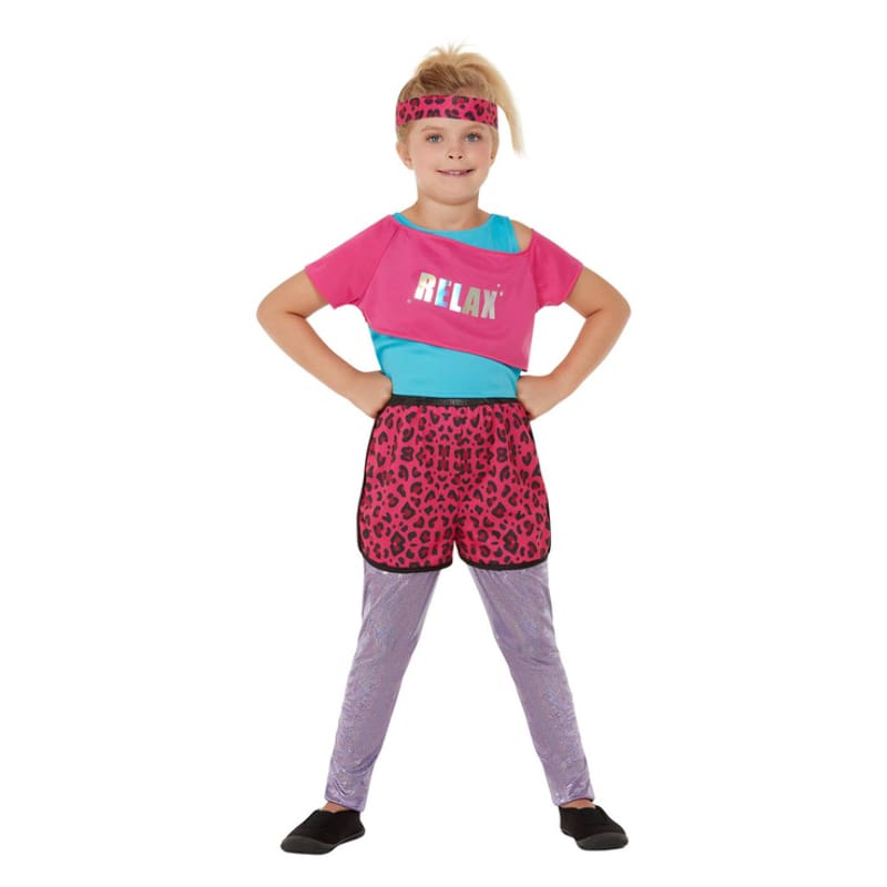 Costume Child 80s Relax Pink M