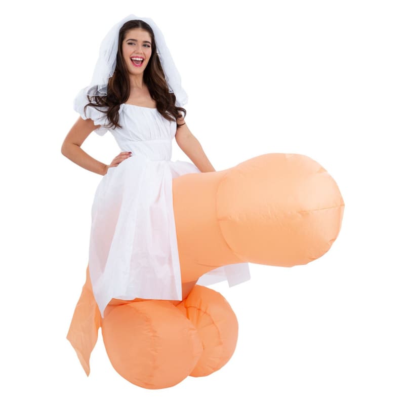 Costume Adult Bride On Inflatable Penis