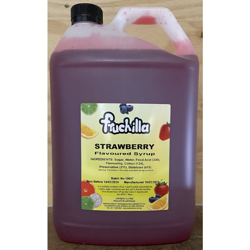 Slush Syrup Strawberry 5L