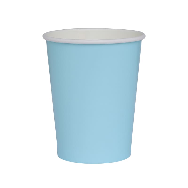 Cups Paper 260ml Pastel Blue Pk20