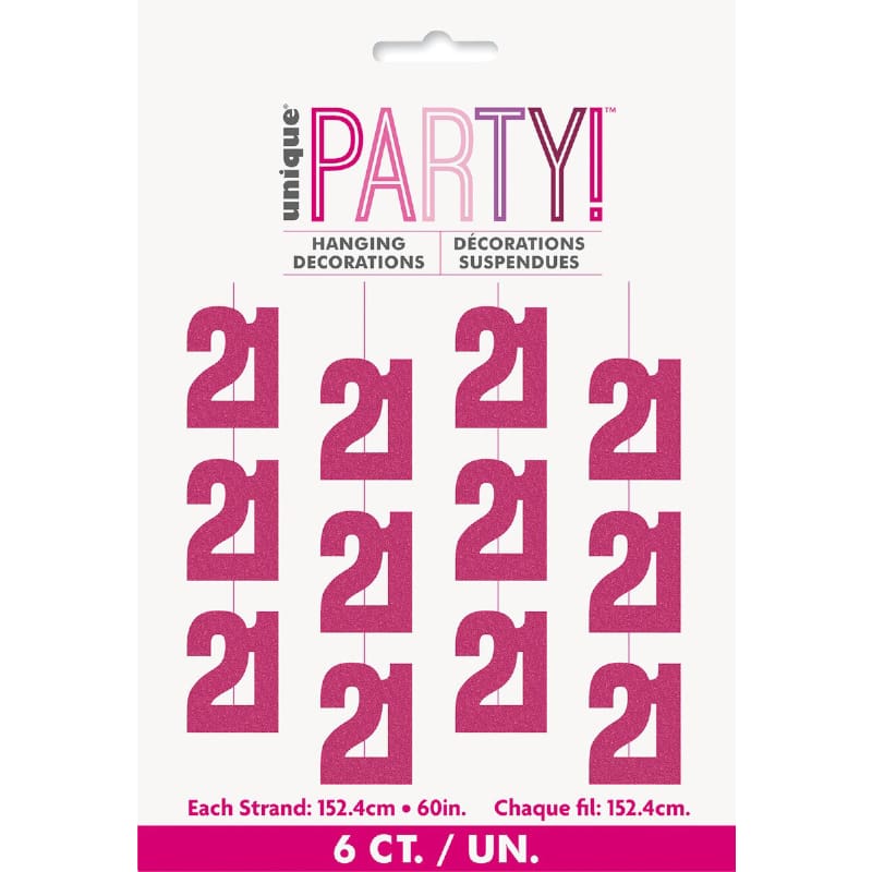 Hanging String 21st Pink Pk6
