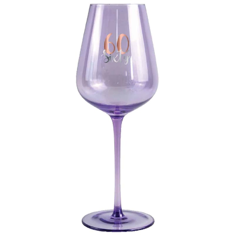 Wine Glass 60 Coloured Rose Gold Decal