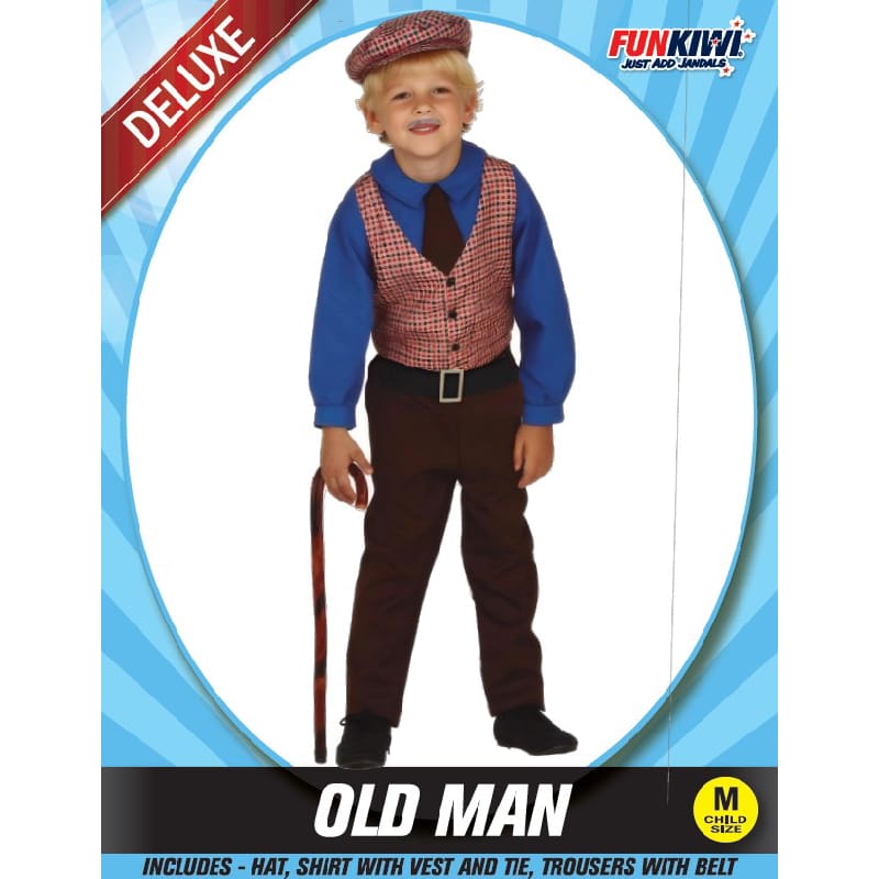 Costume Child Old Man Blue with Trousers