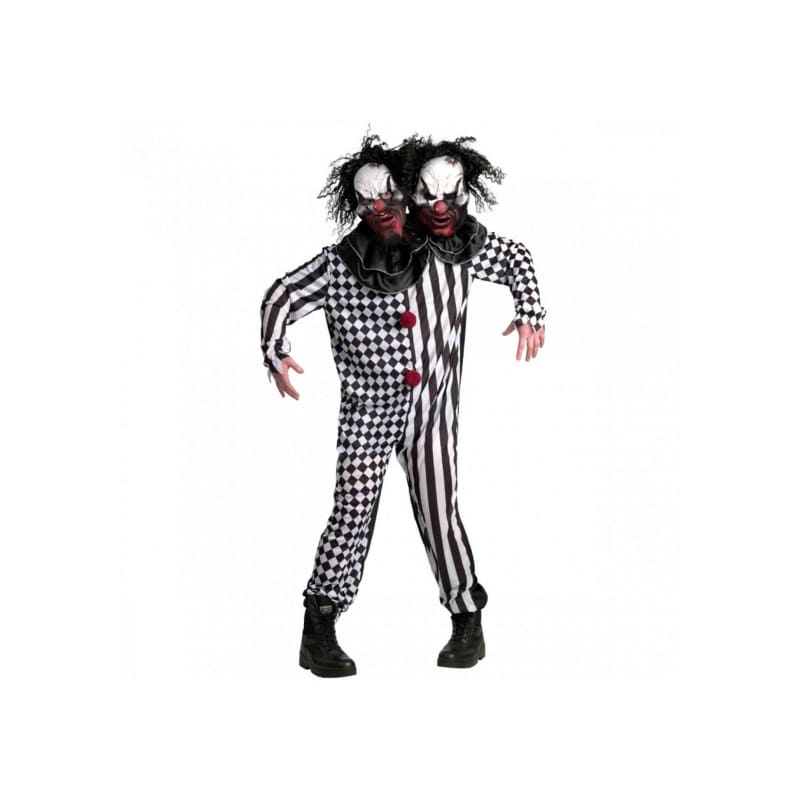 Costume Adult Clown 2 Headed Std