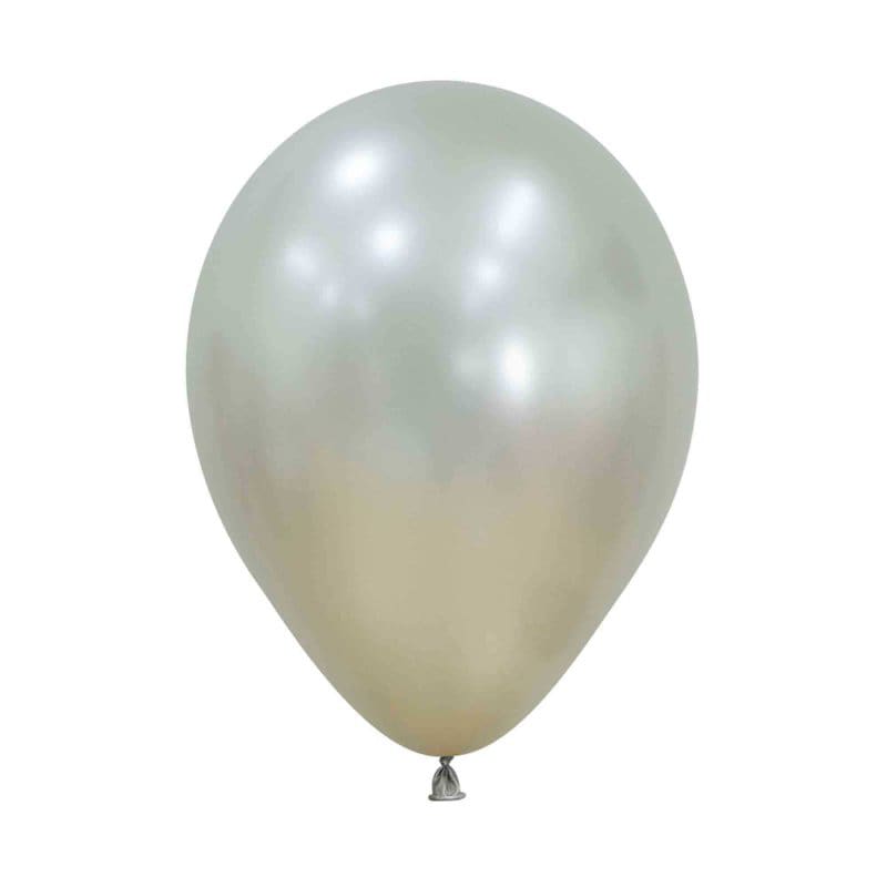 Balloons 12cm Silk Cream White Pk50