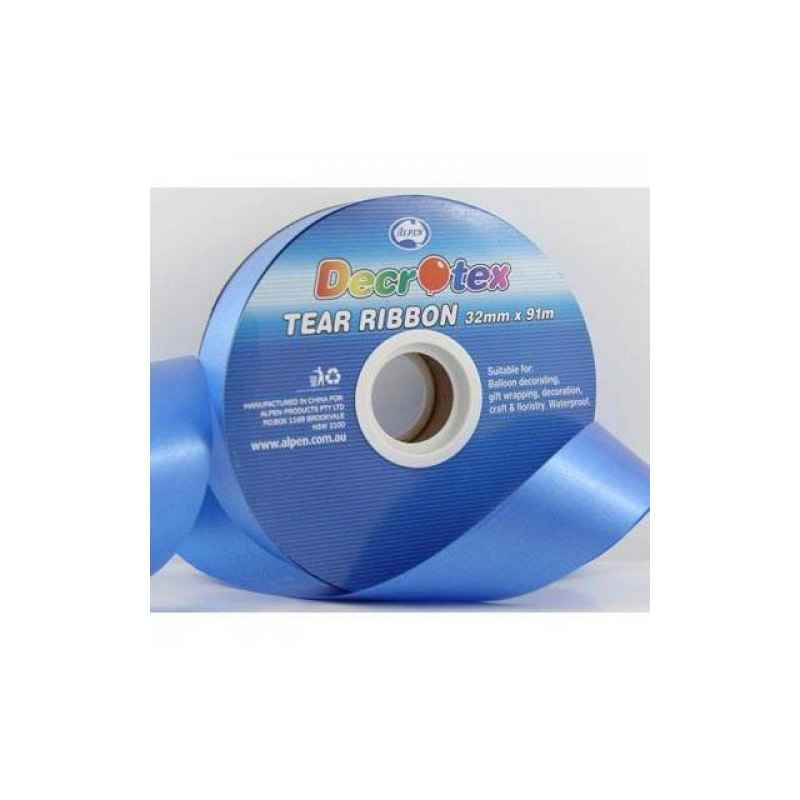 Tear Ribbon Royal Blue 31mm x 91m DNR