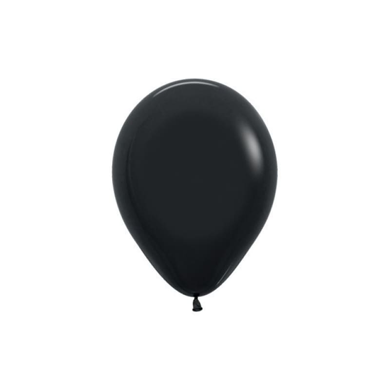 Balloons 12cm Matte Black Pk100
