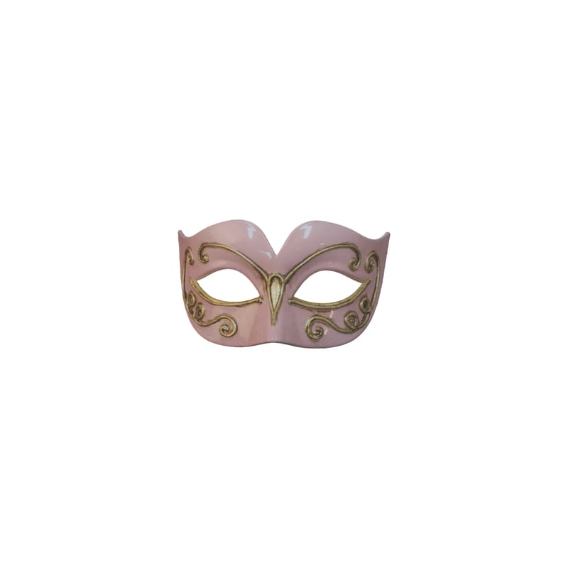 Mask Light Pink with Gold