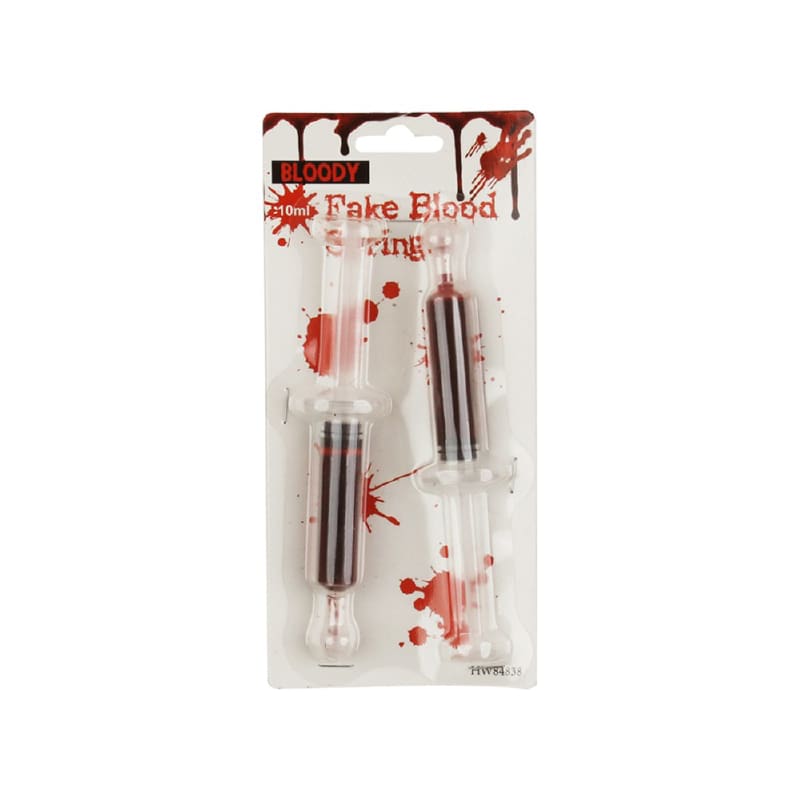 Syringe Blood Filled Pk2