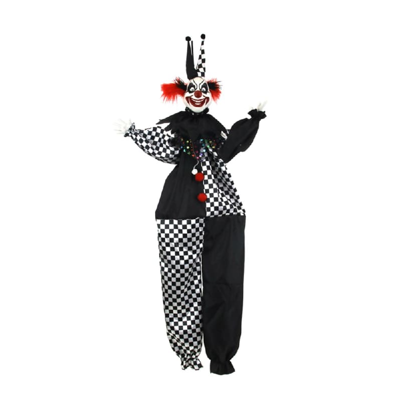 Prop Hanging Clown Black White 130cm