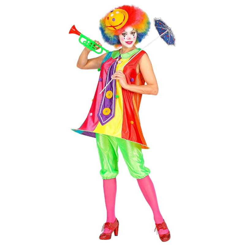 Costume Adult Clown Hooped Lady M