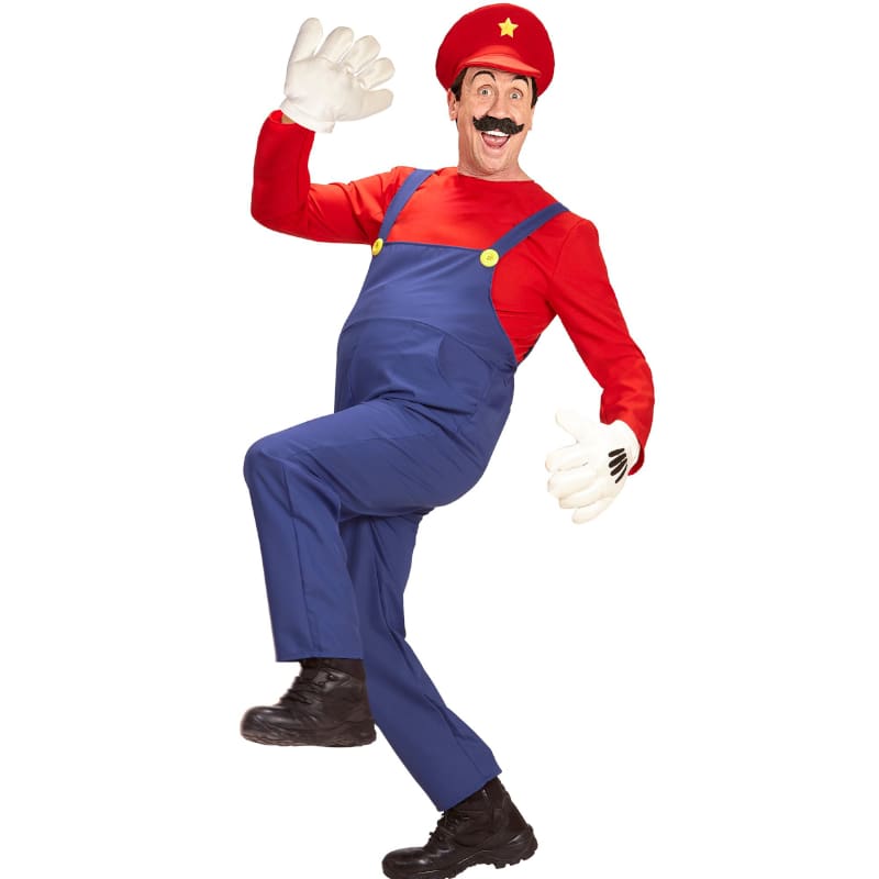 Costume Adult Mario Plumber Overall M