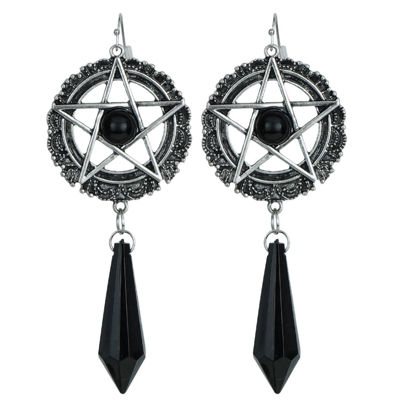 Earrings Satanic Black Pk2