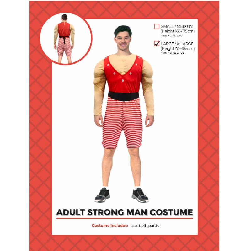 Costume Adult Strongman LXL