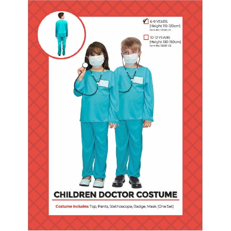 Costume Child Doctor Surgeon 10-12