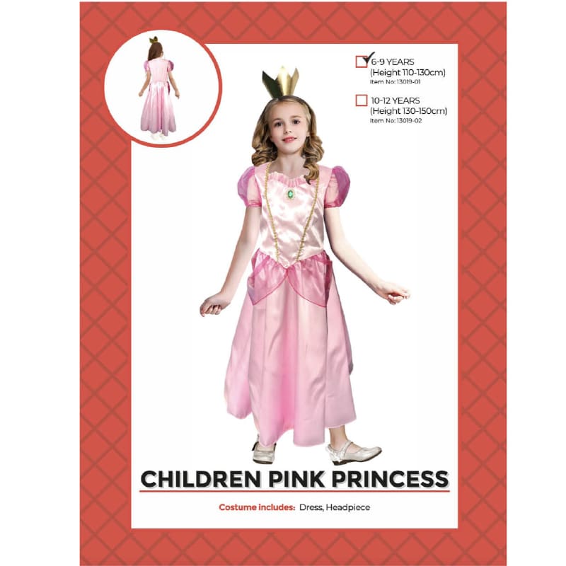 Costume Child Princess Pink 6-9