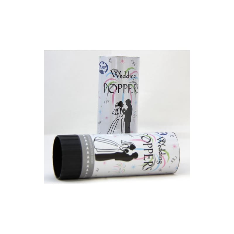 Twist Popper 11cm Wedding White Pk12