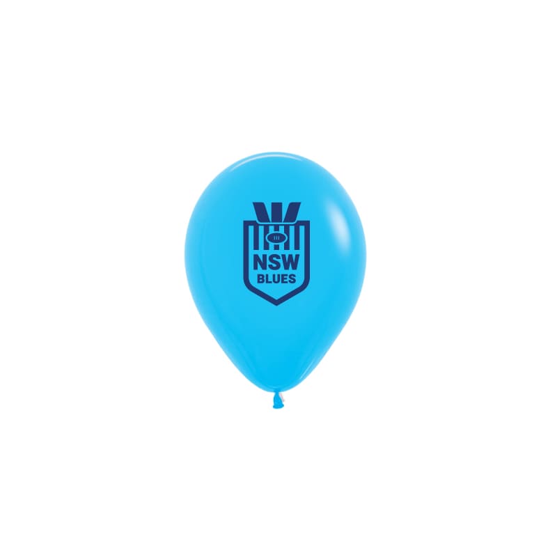 Balloons 30cm 1 Sided NSW NRL Blues Pk50