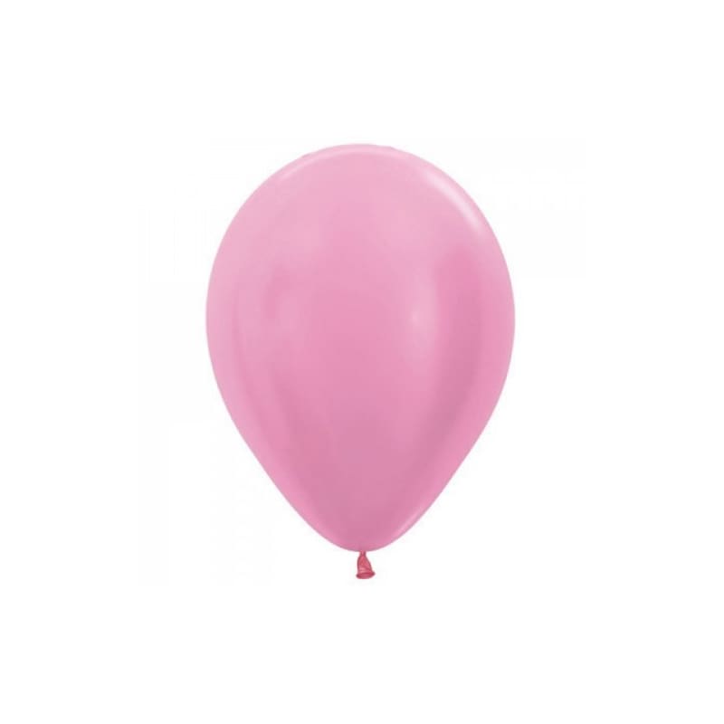 Balloons 12cm Metallic Light Pink Pk100