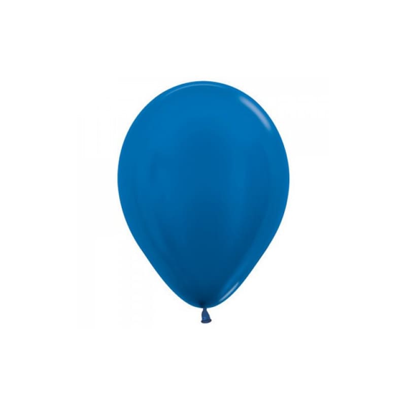 Balloons 12cm Metallic Royal Blue Sempertex Pk100