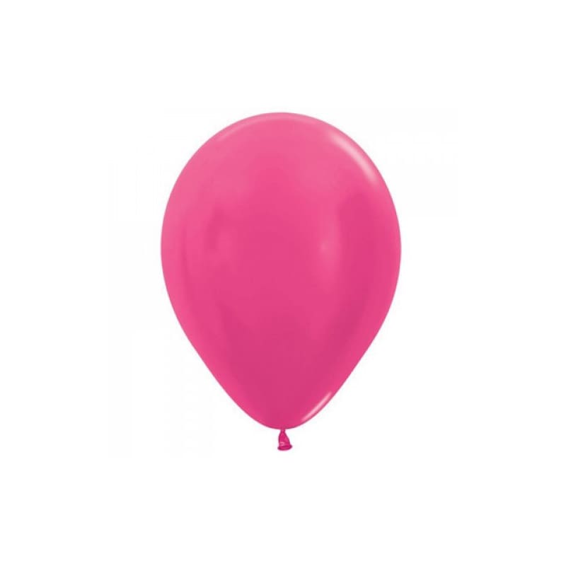 Balloons 12cm Metallic Fuchsia Pink Sempertex Pk100
