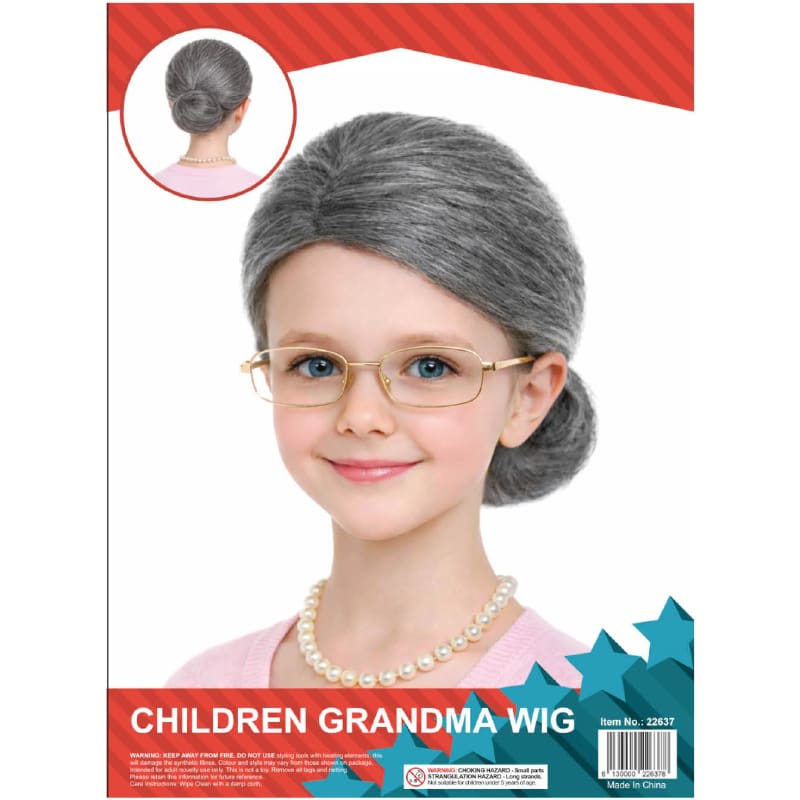 Wig Grandma Child