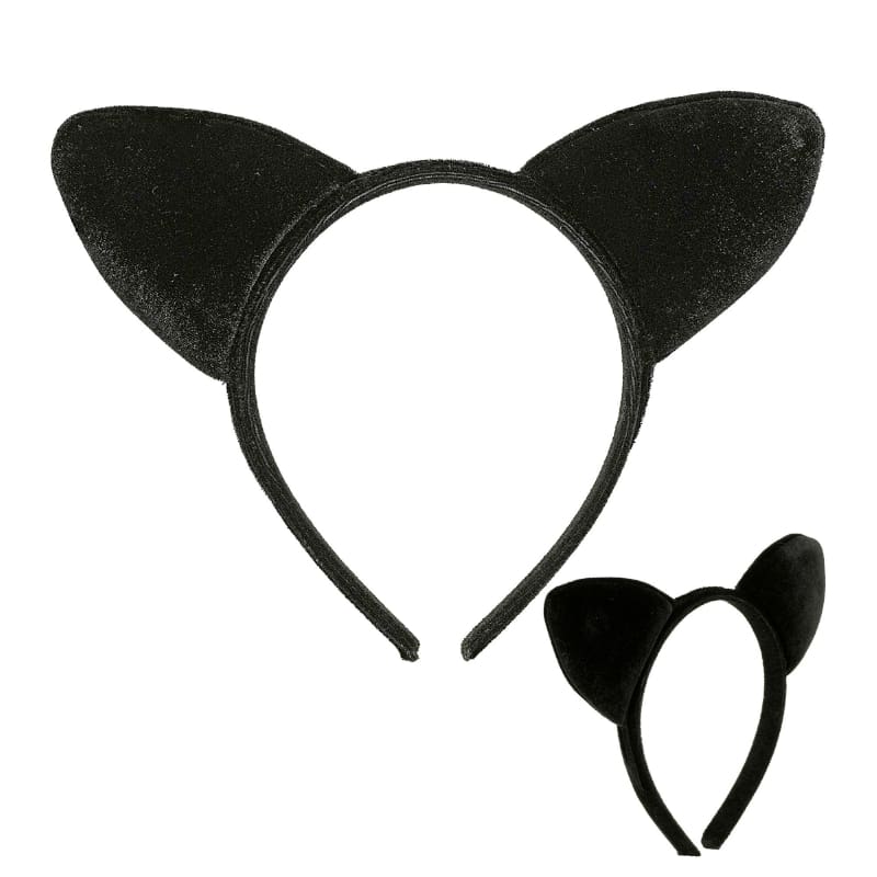 Cat Ears Velvet Black