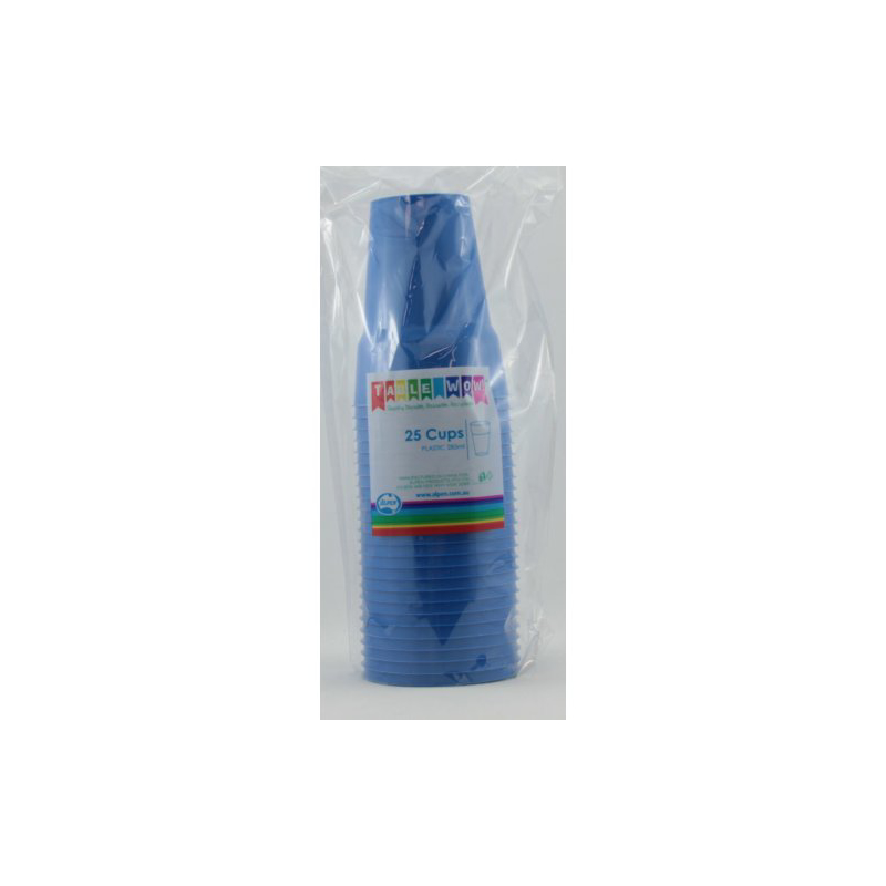 Cups 285ml Premium Royal Blue Pk20