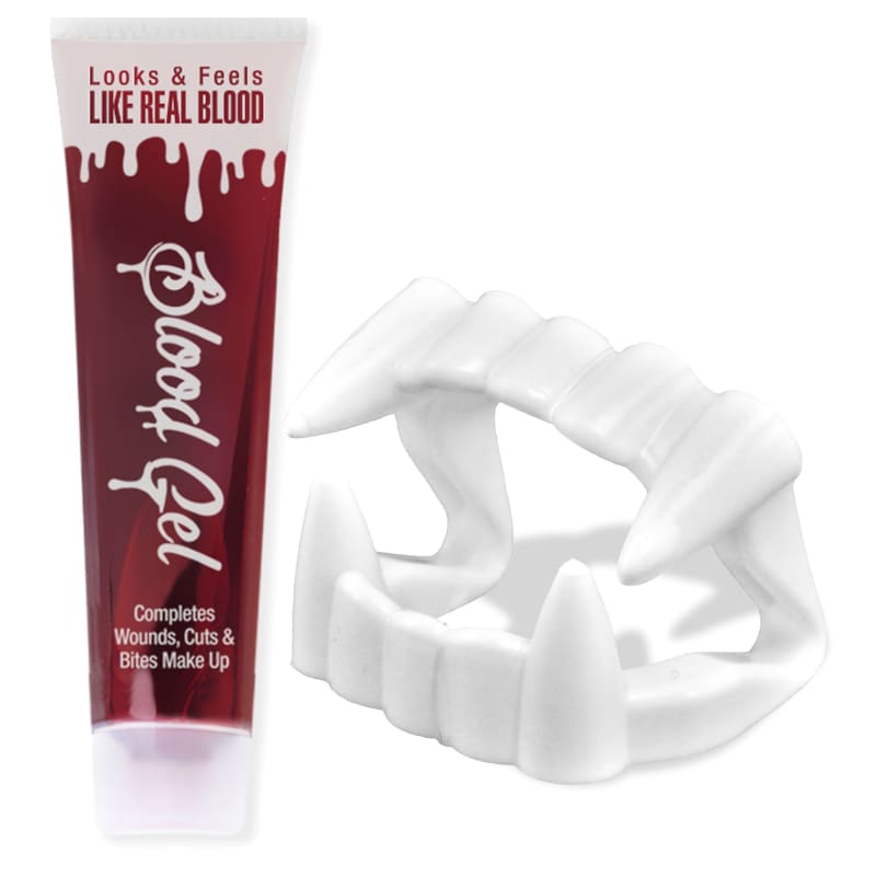 Teeth Vampire Fang White With Blood