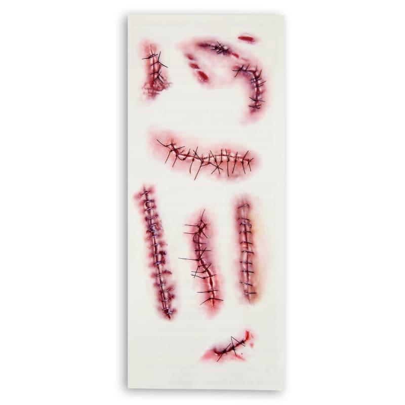 Tattoo Stapled and Stiches Pk10