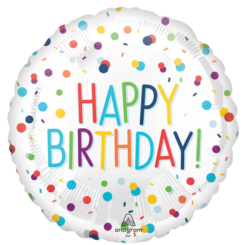 Foil 45cm Birthday Confetti