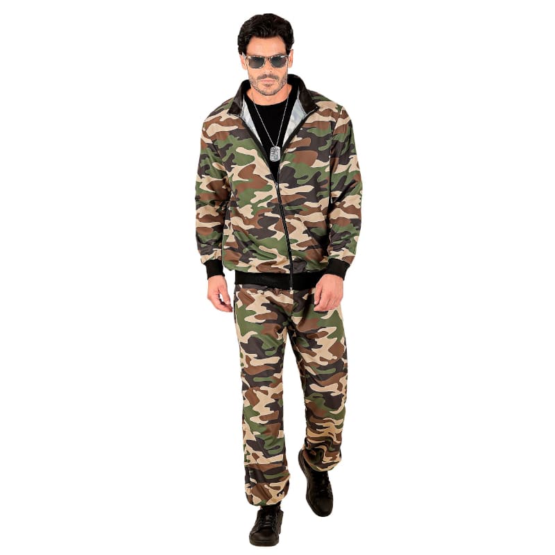 Costume Adult Camoflage Tracksuit M