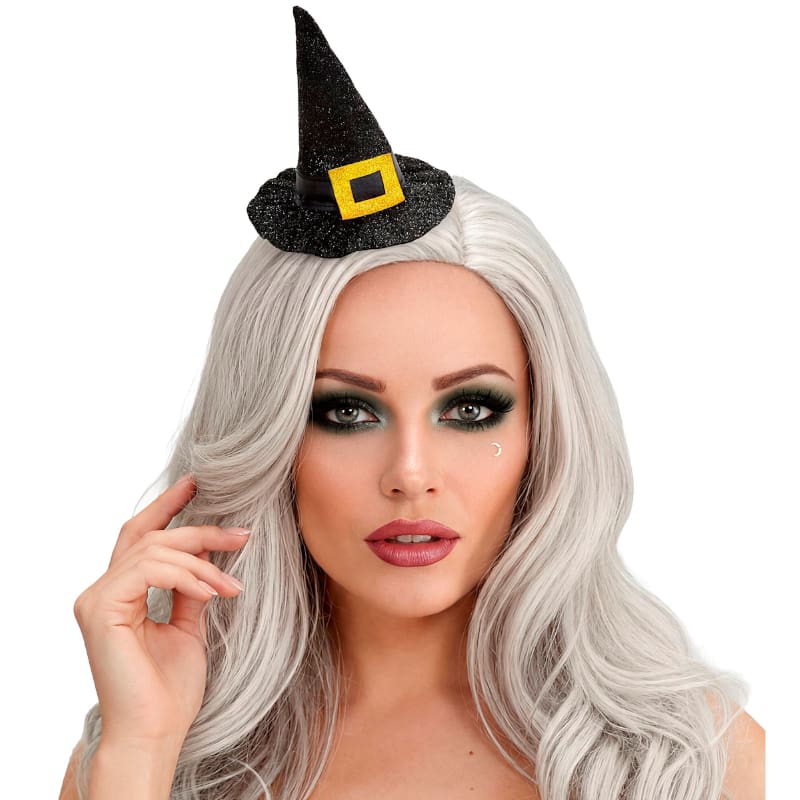 Witch Hat Mini Black on Clip