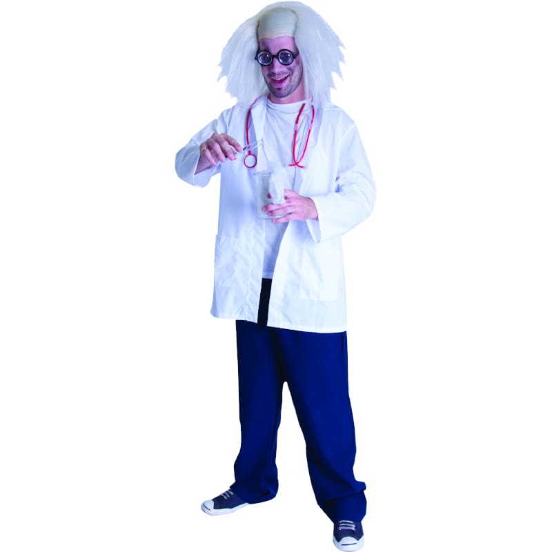 Costume Adult Doctor Lab Coat Mask Steth