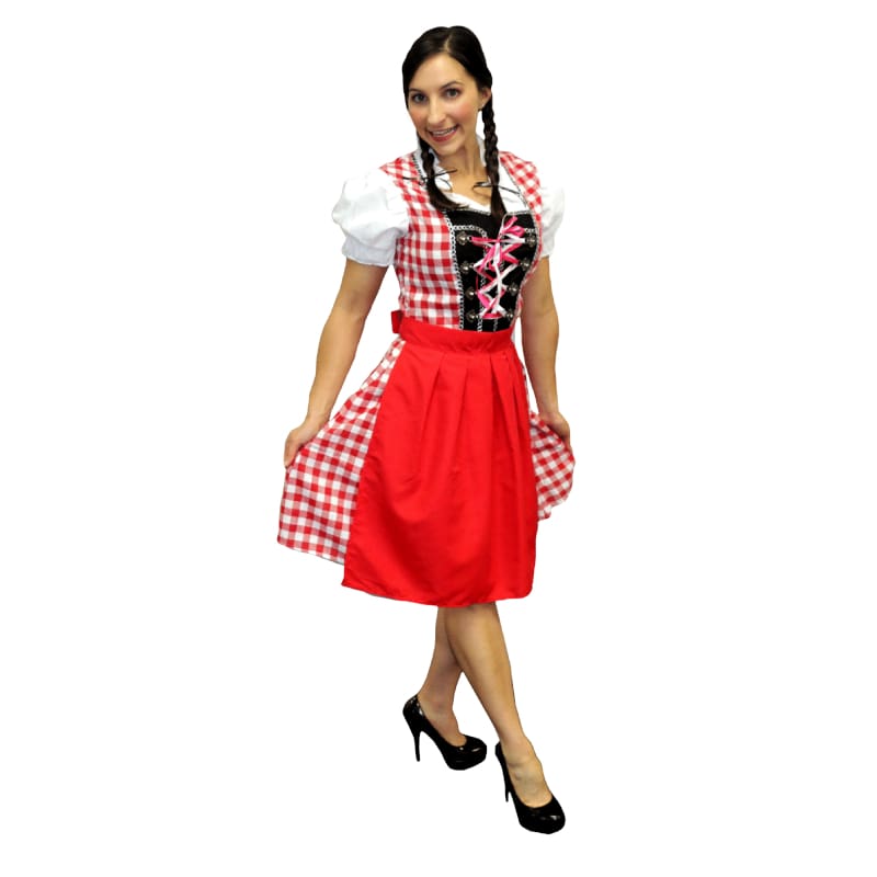 Costume Adult Beer Maiden Red ML