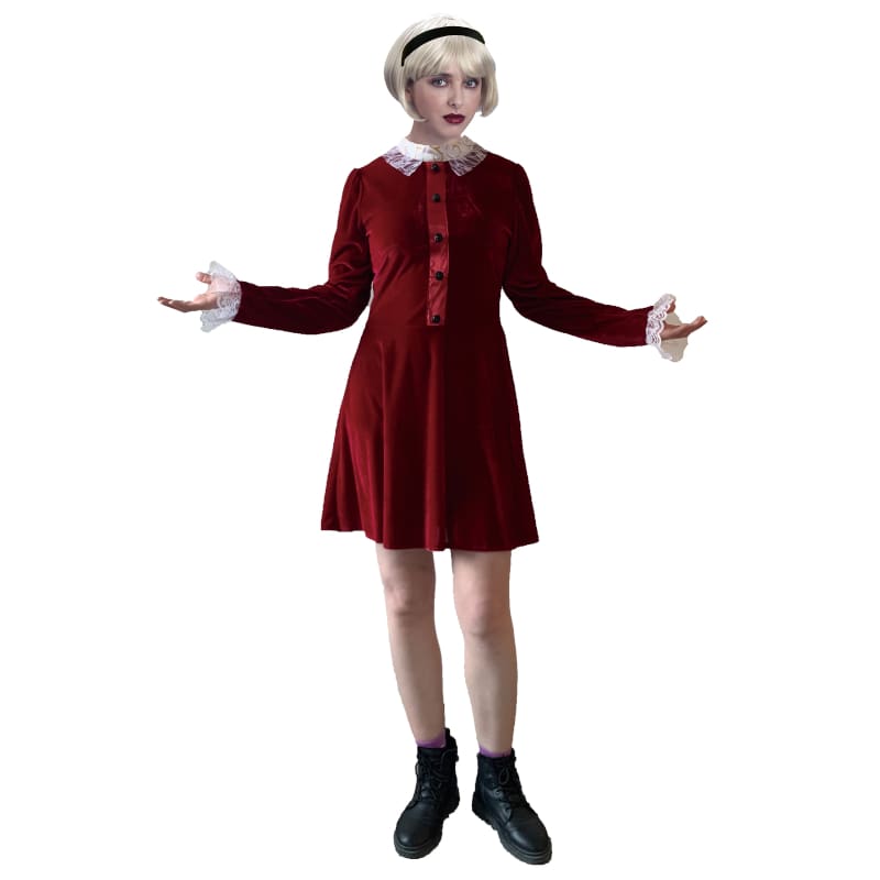 Costume Adult Teenage Witch Red ML