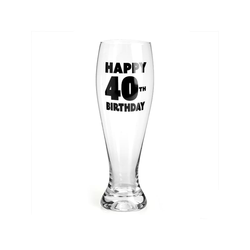 Beer Glass Schooner 40th Birthday DNR