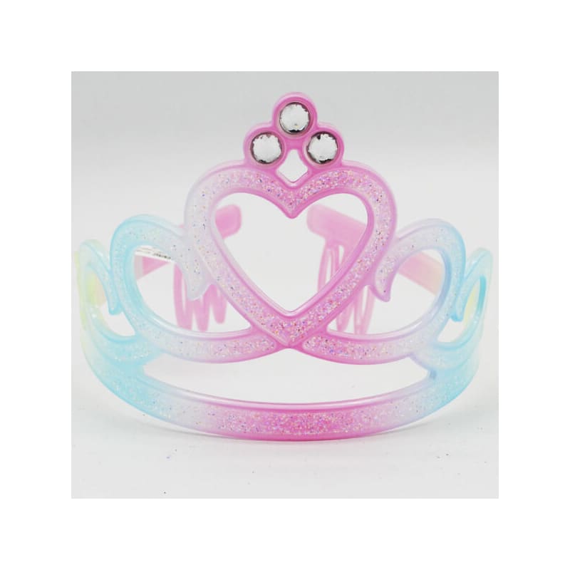 Tiara Heart Rainbow Glitter