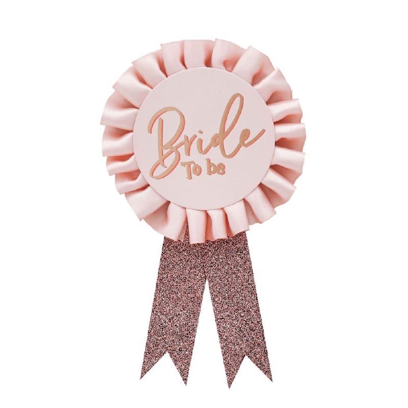 Badge Rosette Bride To Be Yaaas