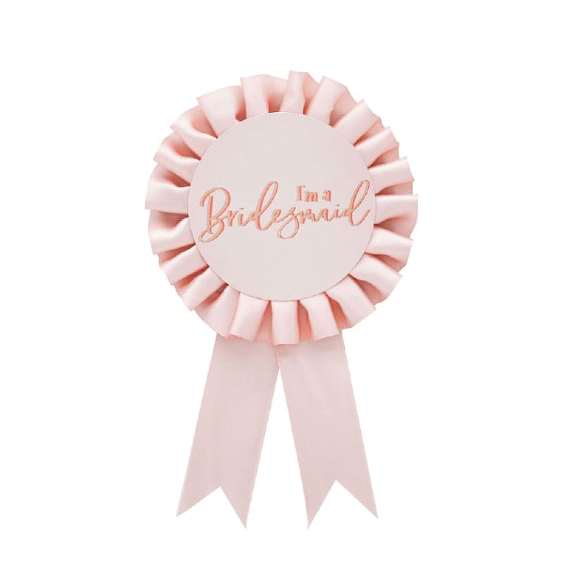 Badge Rosette Bridemaid Yaaas