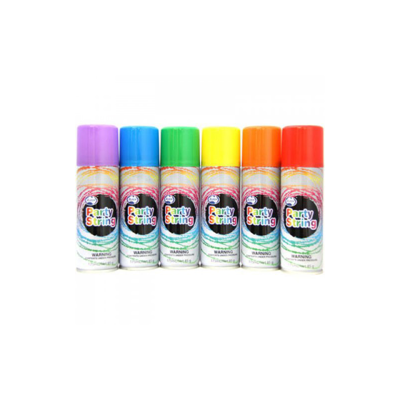 Wacky Party String 175ml Assorted Colours