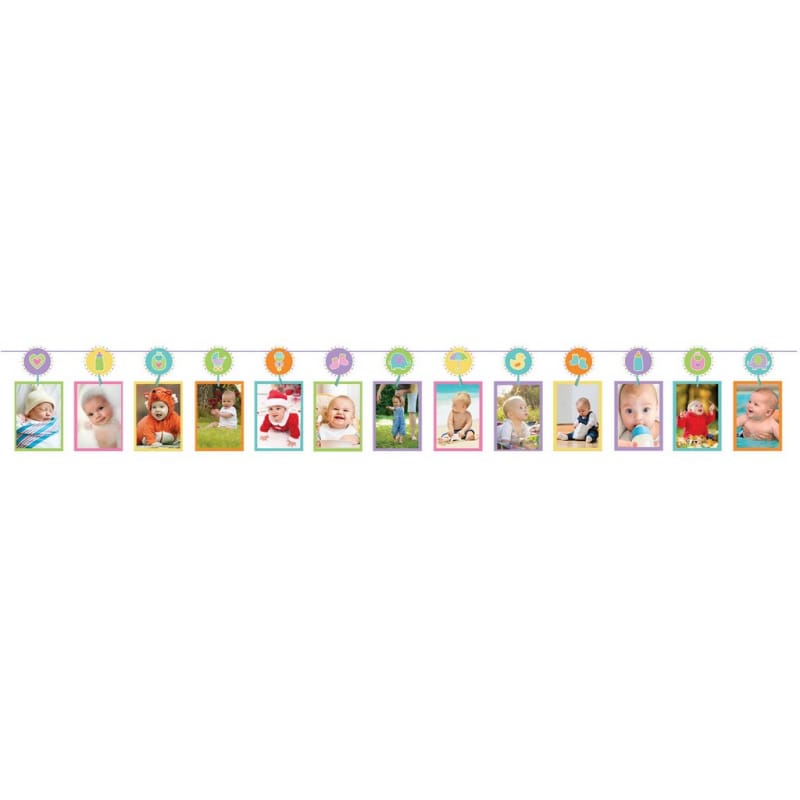 Baby Shower Game Photo Line Pegs DNR